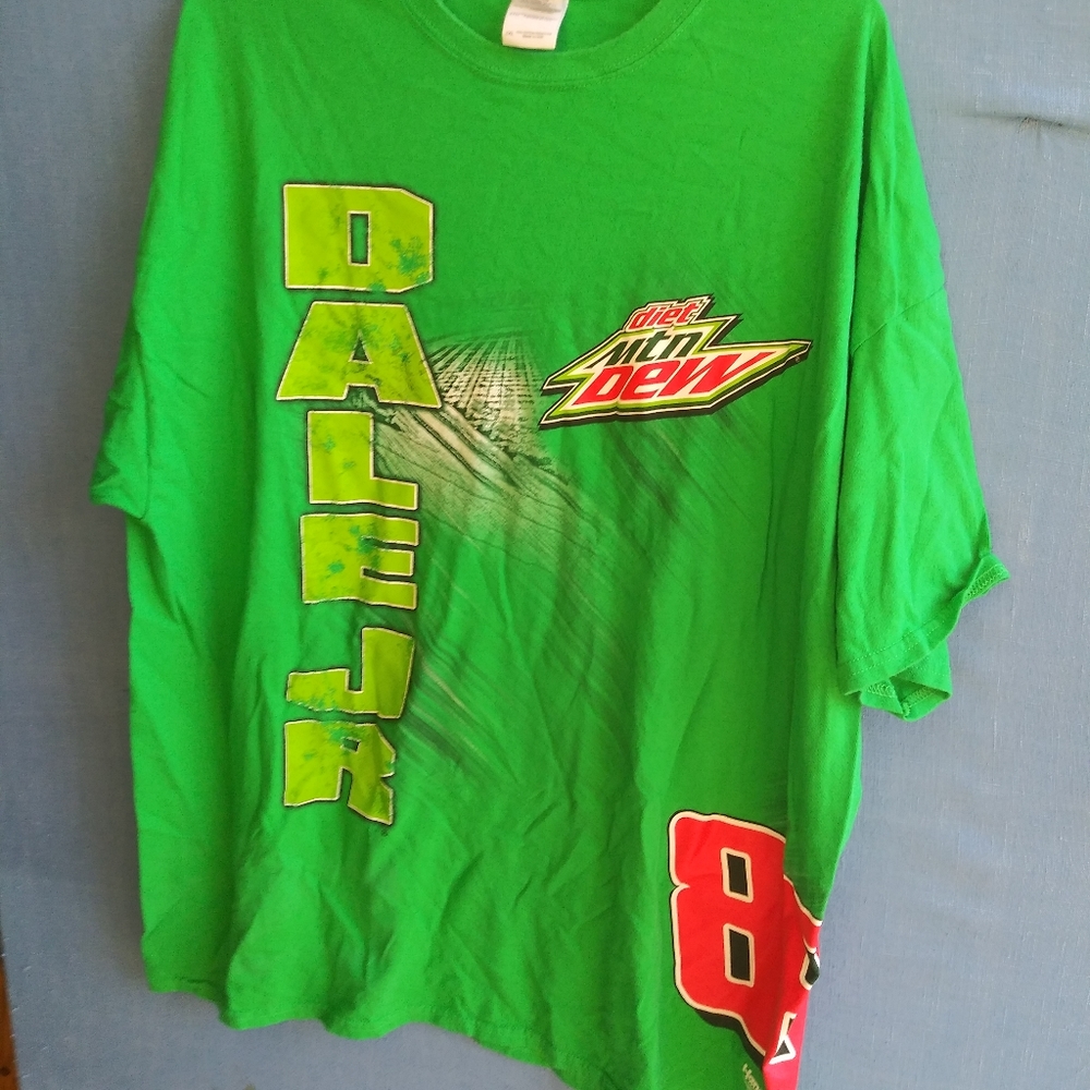 NASCAR Dale Jr Diet Mountain Dew Men's Size 2x T-shirt